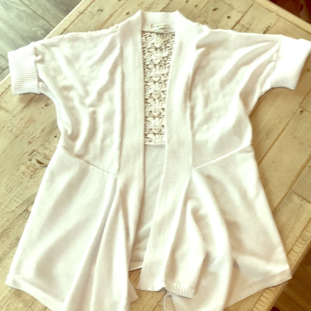 Pretty white sweater by Dress Barn